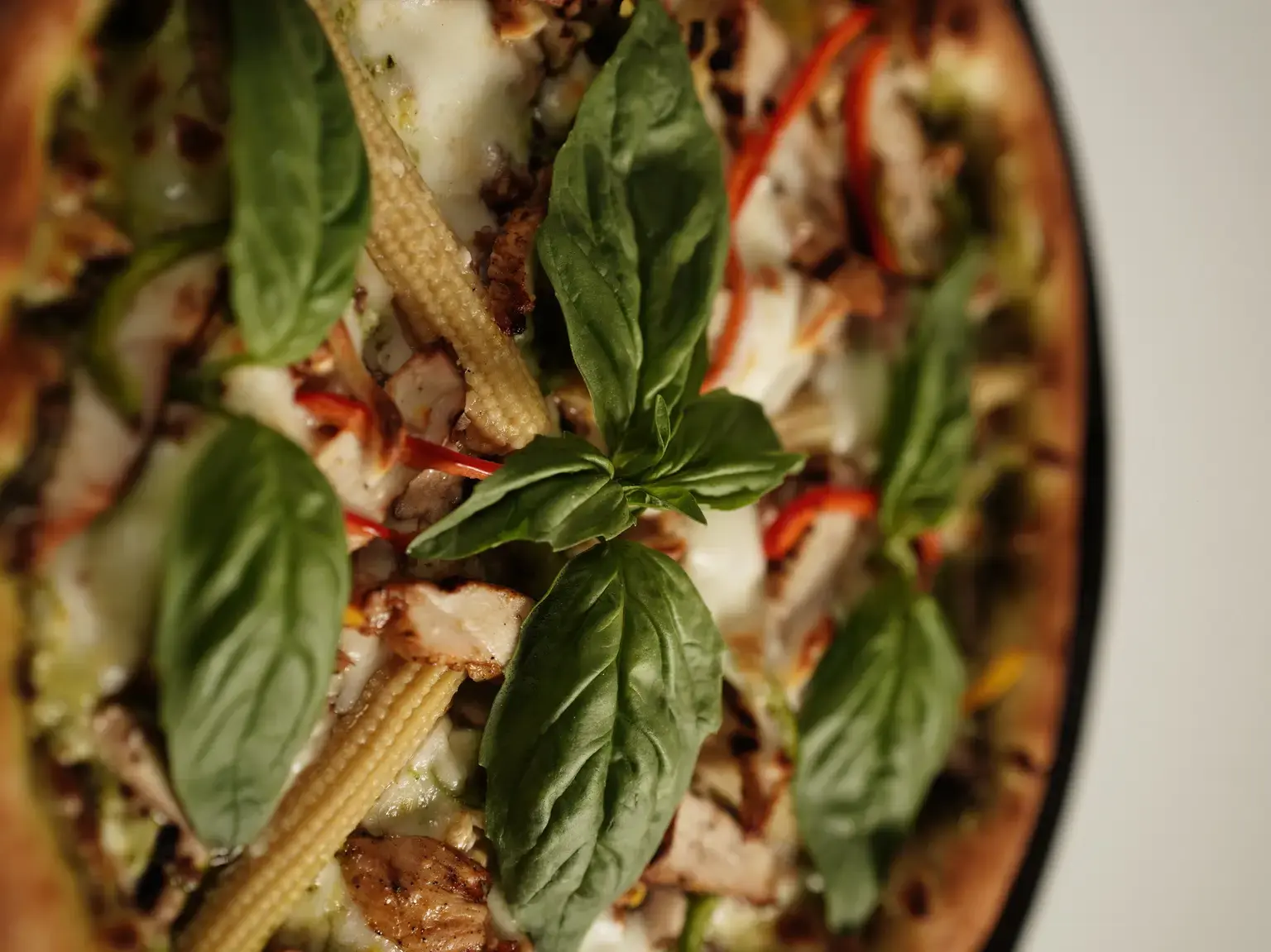 پیتزا پستو  pesto pizza