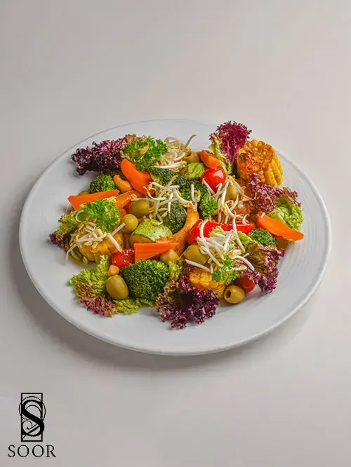 بشقاب سبزسجات   vegetable plate